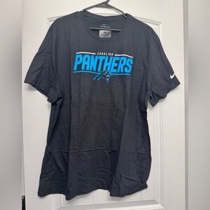 Carolina Panthers Nike Black Tee with Blue Graphic